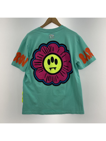 BARROW S/S FLOWER SMILE TEE ライトブルー M