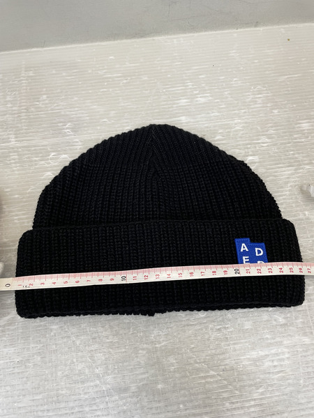 ADER ERROR BL TAG Beanie タグビーニー ブラック