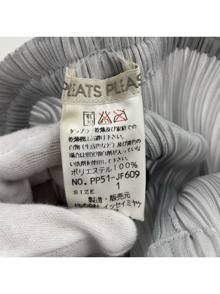 PLEATS PLEASE パンツ プリーツ グレー (3)