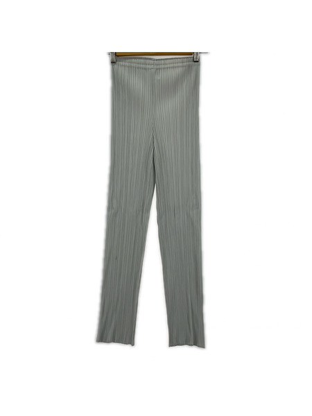 PLEATS PLEASE パンツ プリーツ グレー (3)