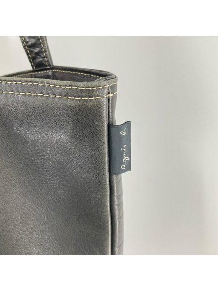 agnes b. ショルダーバッグ レザーバッグ