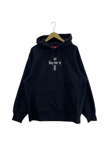 Supreme パーカー Cross Box Logo Hooded Sweatshirt M[値下]