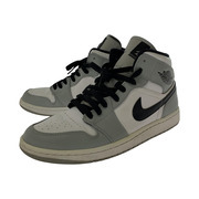 NIKE Air Jordan 1 Mid Light Smoke Grey/Black-White