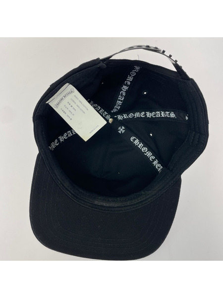 CHROME HEARTS Vertical Logo Hat 6パネルキャップ OS ブラック