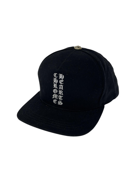 CHROME HEARTS Vertical Logo Hat 6パネルキャップ OS ブラック