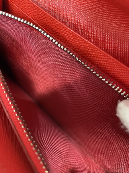 PRADA サフィアーノメタル ロングウォレット レッド
