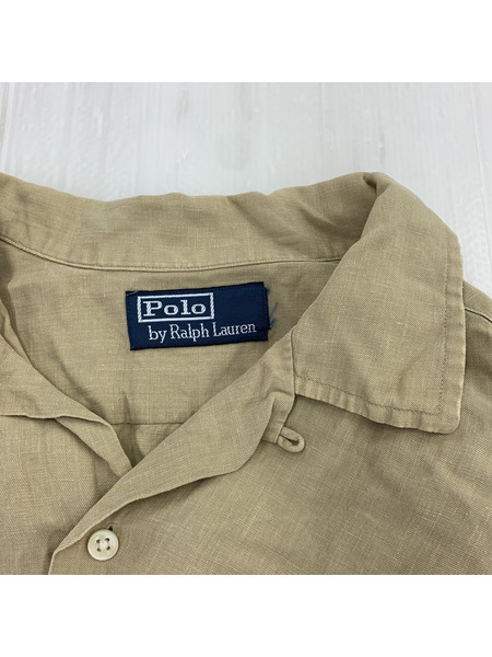 POLO RALPH LAUREN オープンカラーシャツ シルクリネン