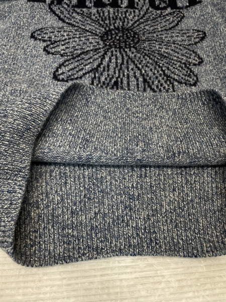 Mardi Mercredi TWEED MARDI FLOWER ニット F ブルー