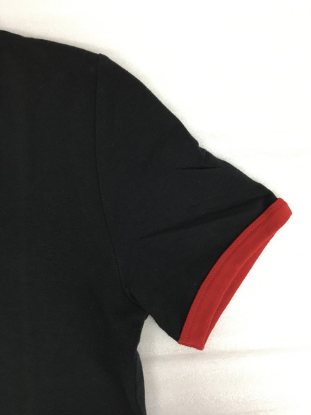 CELINE レディースラグ衣料 トリオンフロゴ スタッズ Tシャツ (S) 黒赤