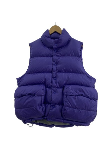 DAIWA PIER39 TECH BACK PACKER DOWN VEST S パープル