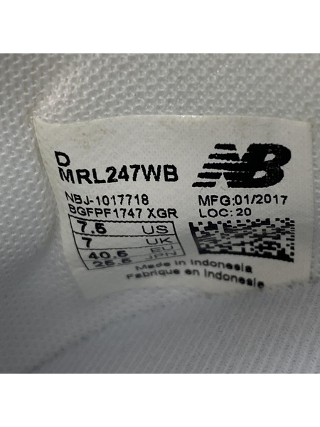 NEW BALANCE ML247WB/スニーカー/25.5cm[値下]