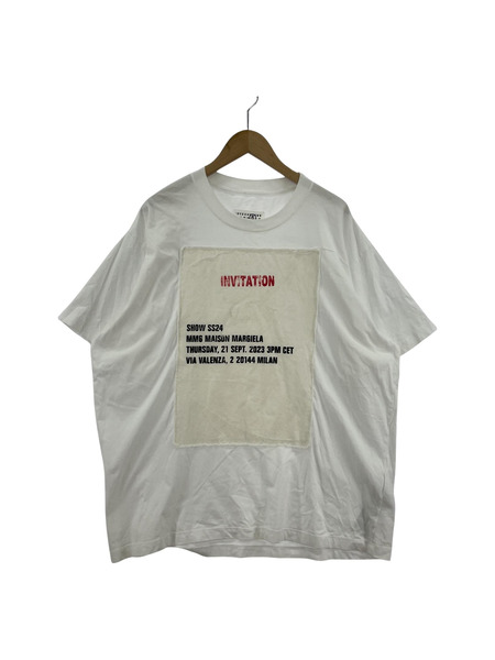 MM6 24SS INVITATION TEE WHITE