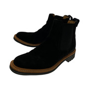 COMOLI 16AW BLACK SOFT SUEDE CHELSEA BOOT（6h）BLK