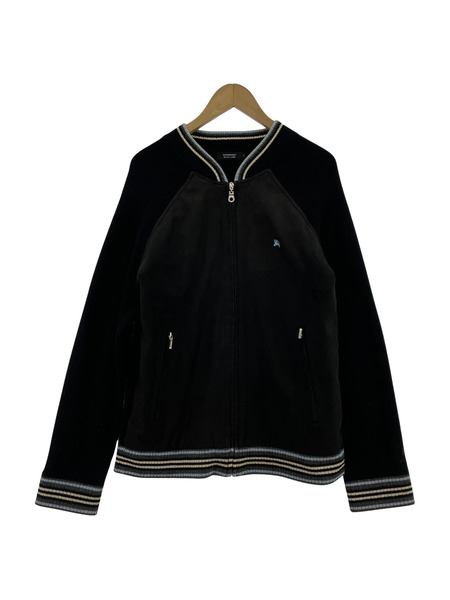 BURBERRY BLACK LABEL ジップアップニットジャケット 2 ブラック