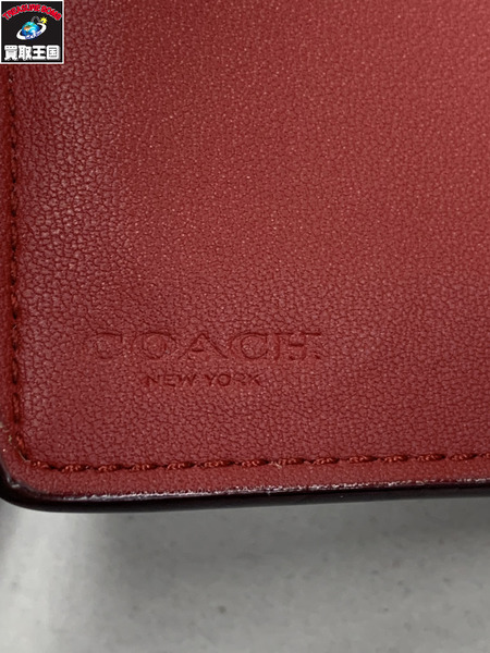 コンパクトウォレット coach リンゴ柄コンパクト シグネチャーウォレット