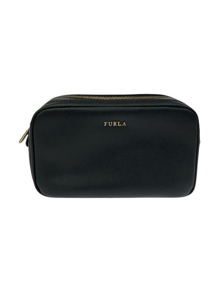 FURLA ダブルジップショルダーポーチ/BLK[値下]