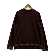 Supreme Signature L/S top brown < NULL >