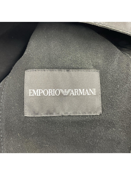 EMPORIO ARMANI レザージャケット（46）BLK