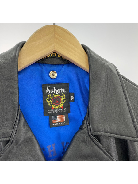 schott ライダース B'z 30TH YEAREXHIBITION ダブルライダース 黒 38