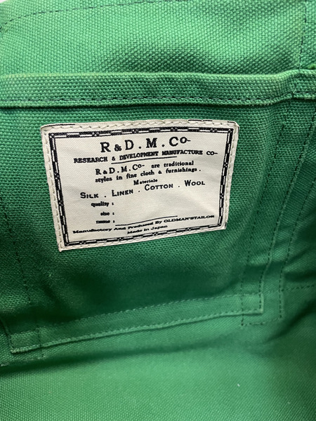 R&D.M.Co- OLDMAN’S TAILOR ミニトートバッグ 緑[値下]