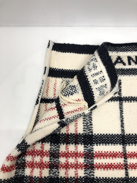 Dior チャンキーニット　スカート　白 224J03AM706