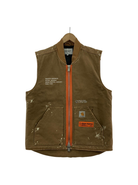 Carhartt×HERON PRESTON ワークベスト 茶