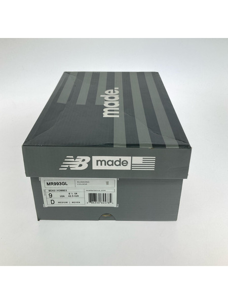 NEW BALANCE スニーカー MR993GL グレー(27.0cm)