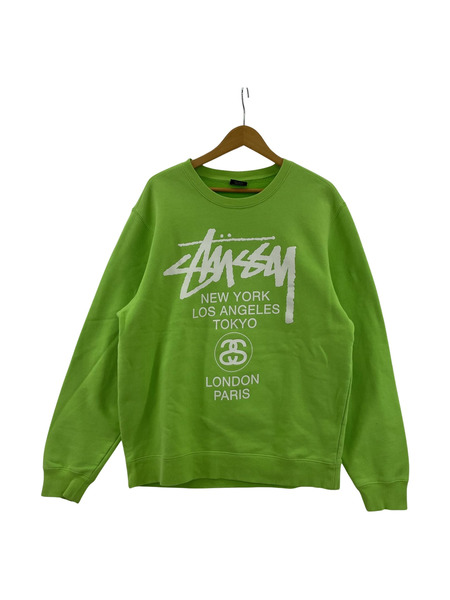 STUSSY L/Sスウェット M GRN