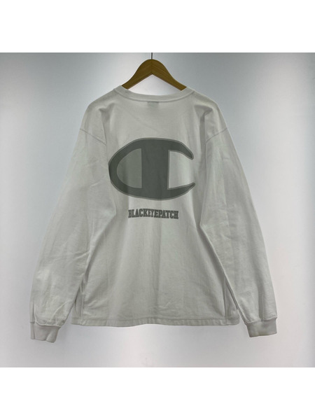 Champion 長袖Tシャツ・カットソー ×THE BLACK EYE PATCH LSカット