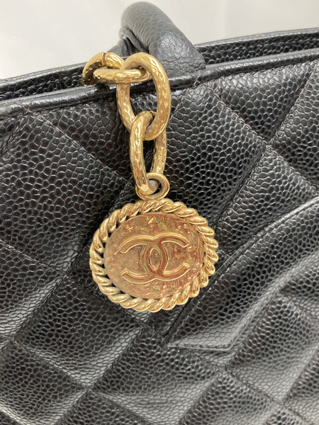 CHANEL/復刻/キャビアスキントートバッグ/ゴールド金具