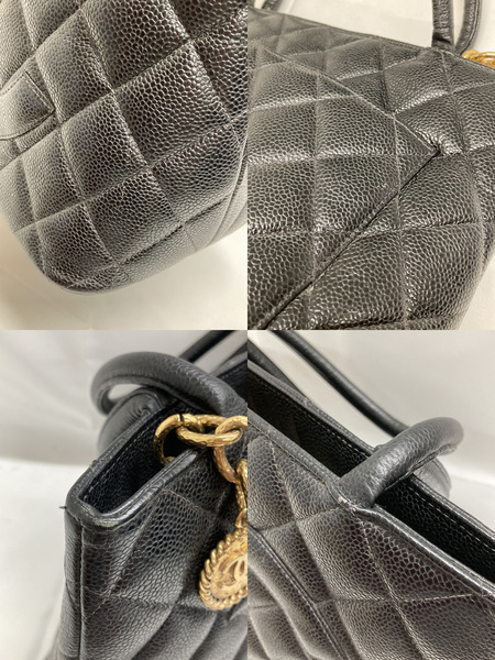 CHANEL/復刻/キャビアスキントートバッグ/ゴールド金具