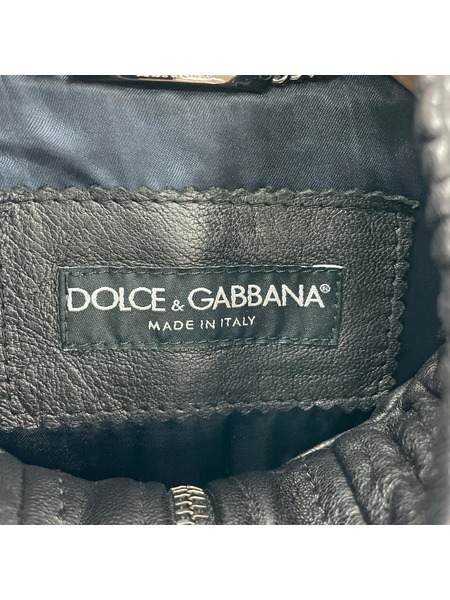 DOLCE&GABBANA レザージャケット Leather Jacket G9K81L 44