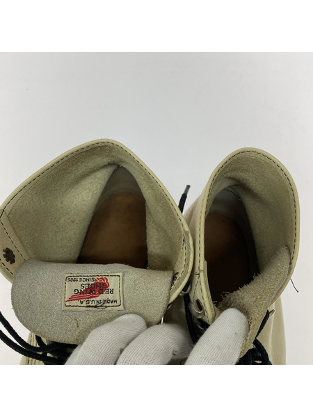 RED WING ブーツ BEAMS別注 8873 プレーントゥ ホワイトレザー (US8.5D)