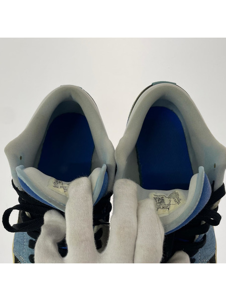 NIKE スニーカー AJ1 LOW WHITE/BLACK/BLUE 28cm