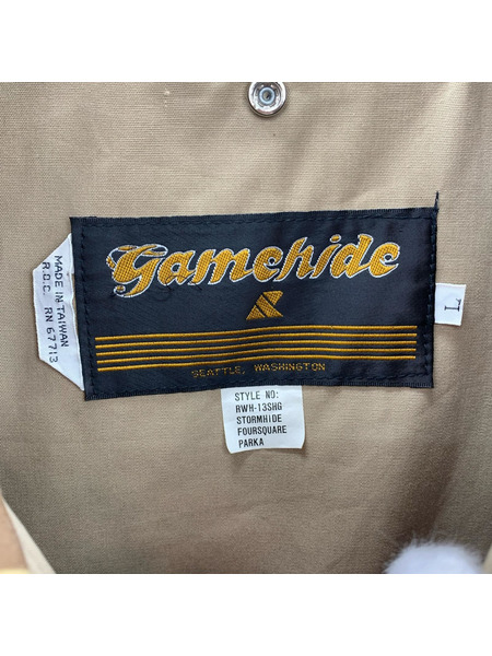 OLD・VINTAGE ジャケット 80s GAMEHIDE ダックハンターカモ L KHK