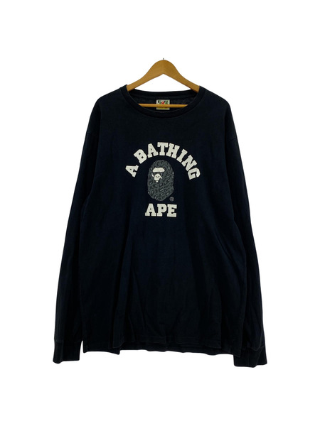 A BATHING APE 迷彩ロゴプリント L/STEE (2XL)