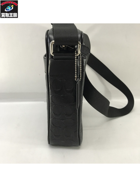 COACH ショルダーバッグ F11741 クロスグレーンレザー シグネチャー フライトバッグ