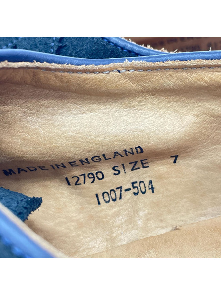 GEORGE COX シューズ × SILAS スエード  黒×青 (7)