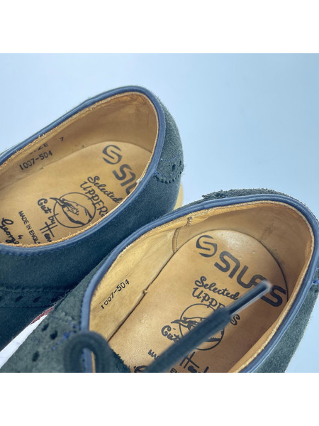 GEORGE COX シューズ × SILAS スエード  黒×青 (7)