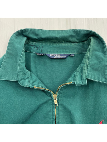 POLO RALPH LAUREN ジャケット 80s スイングトップ グリーン アメリカ製 XL