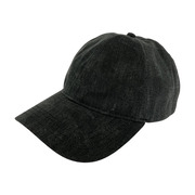 GANNI 24SS Cap Hat Denim BLACK 刺繍 6パネルキャップ A5759