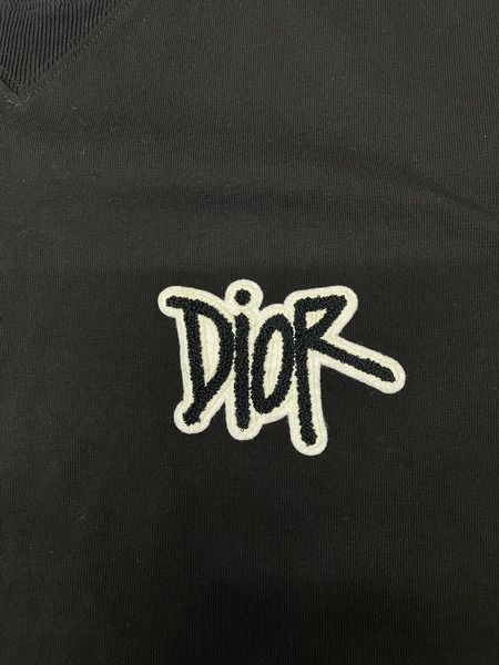 DIOR×SHAWN STUSSY 20AW ロゴワッペンTee XS ブラック 033J625I0554