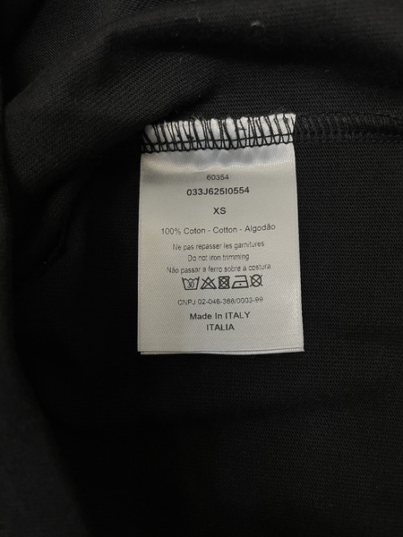 DIOR×SHAWN STUSSY 20AW ロゴワッペンTee XS ブラック 033J625I0554