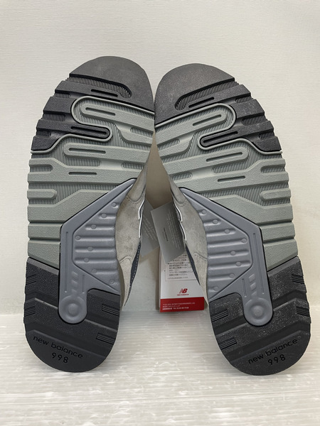 NEW BALANCE USA製 U998GR ローカットスニーカー 27cm グレー