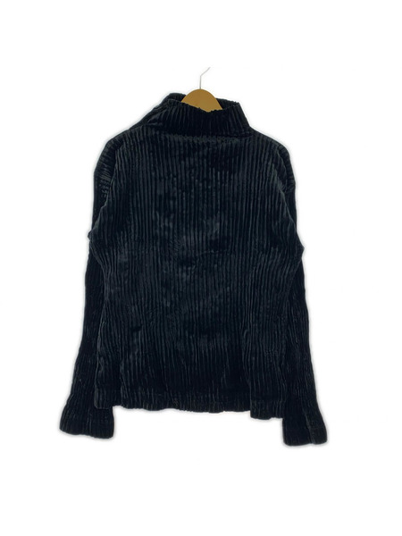 ISSEY MIYAKE 長袖Tシャツ・カットソー  ハイネック プリーツカットソー ブラック