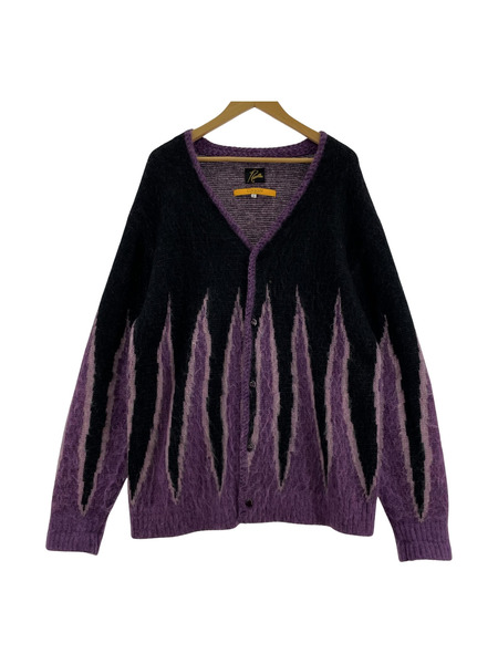 Needles×UNION MOHAIR CARDIGAN モヘアカーディガン sizeL 紫