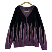 Needles×UNION MOHAIR CARDIGAN モヘアカーディガン sizeL 紫