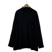 COMOLI 19SS レーヨンオープンカラーシャツ（3）BLK