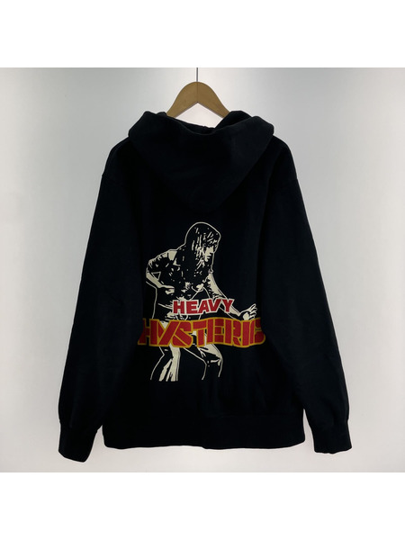 HYSTERIC GLAMOUR 24AW HEAVY HYSTERIC ジップパーカー L ブラック