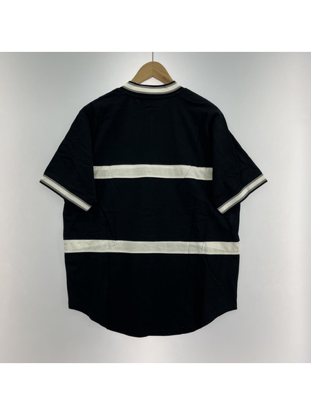 17SS/Supreme/Half Zip S/S Baseball Top/L/BLK[値下]